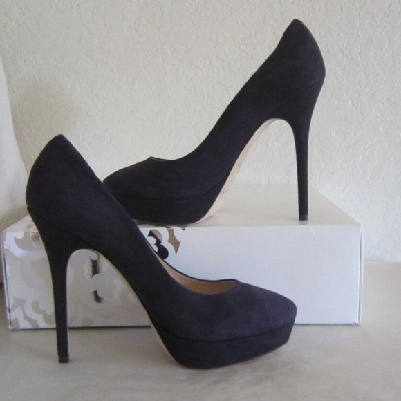 Jimmy Choo Shoes - JIMMY CHOO Cosmic Purple Suede Platform Pumps Size 8